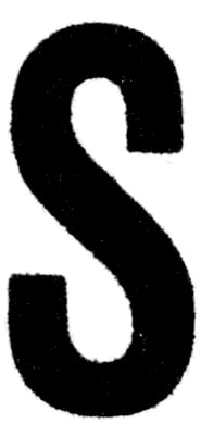 Druckmuster mit Text «S»