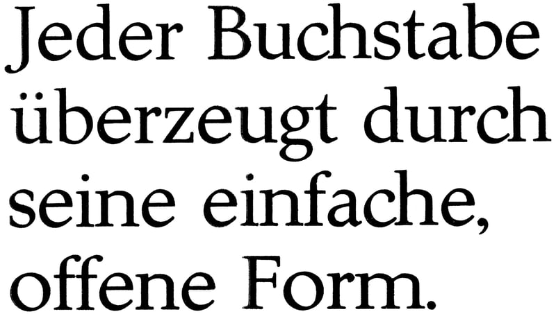 Druckmuster mit Text «Diethelm-Antiqua, 36pt»