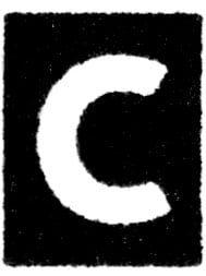 Druckmuster mit Text «C»