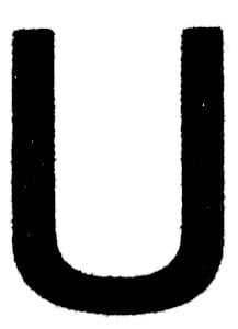 Druckmuster mit Text «U»